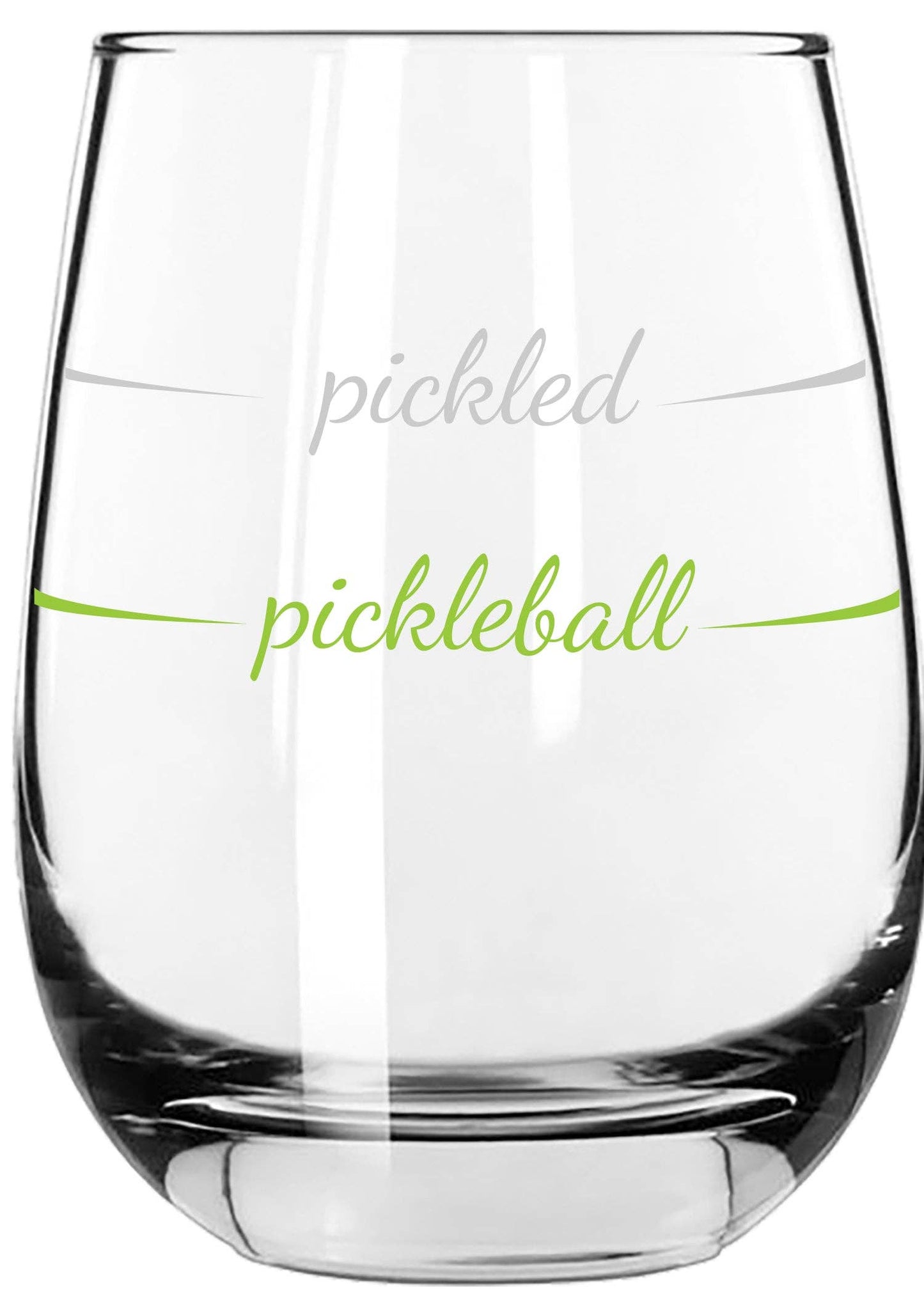 "Pickled" Stemless Wine Glass