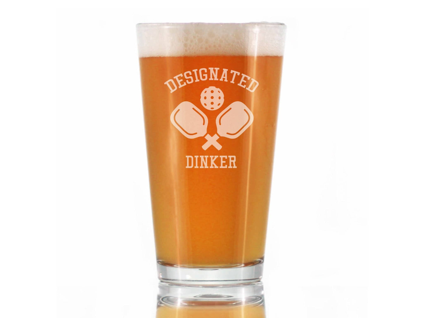 16oz Beer Pint Glass for Dinkers
