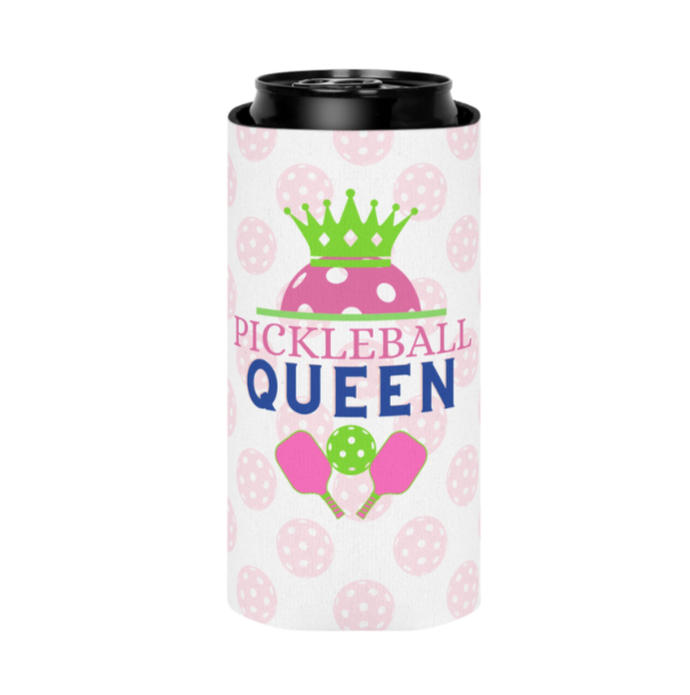 "PICKLEBALL QUEEN" 12oz Slim Can Cooler Sleeve (Copy)