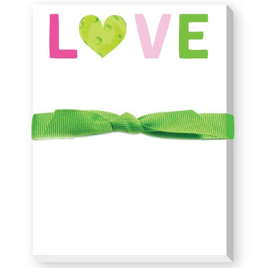 "LOVE" Pickleball Mini Notepad