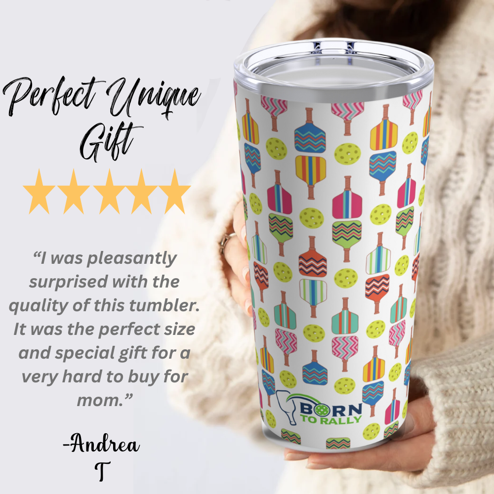 20oz Insulated Paddles Tumbler - White
