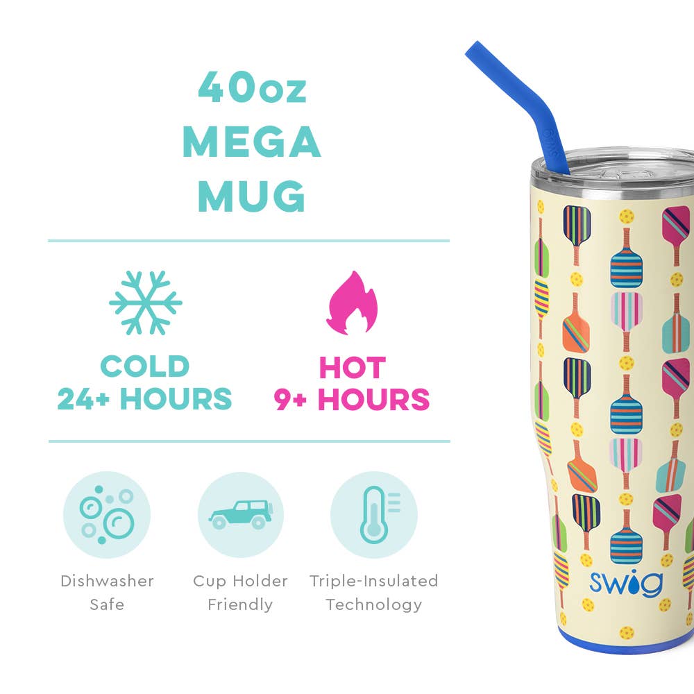 Swig Life Pickleball Mega Cup (40oz)
