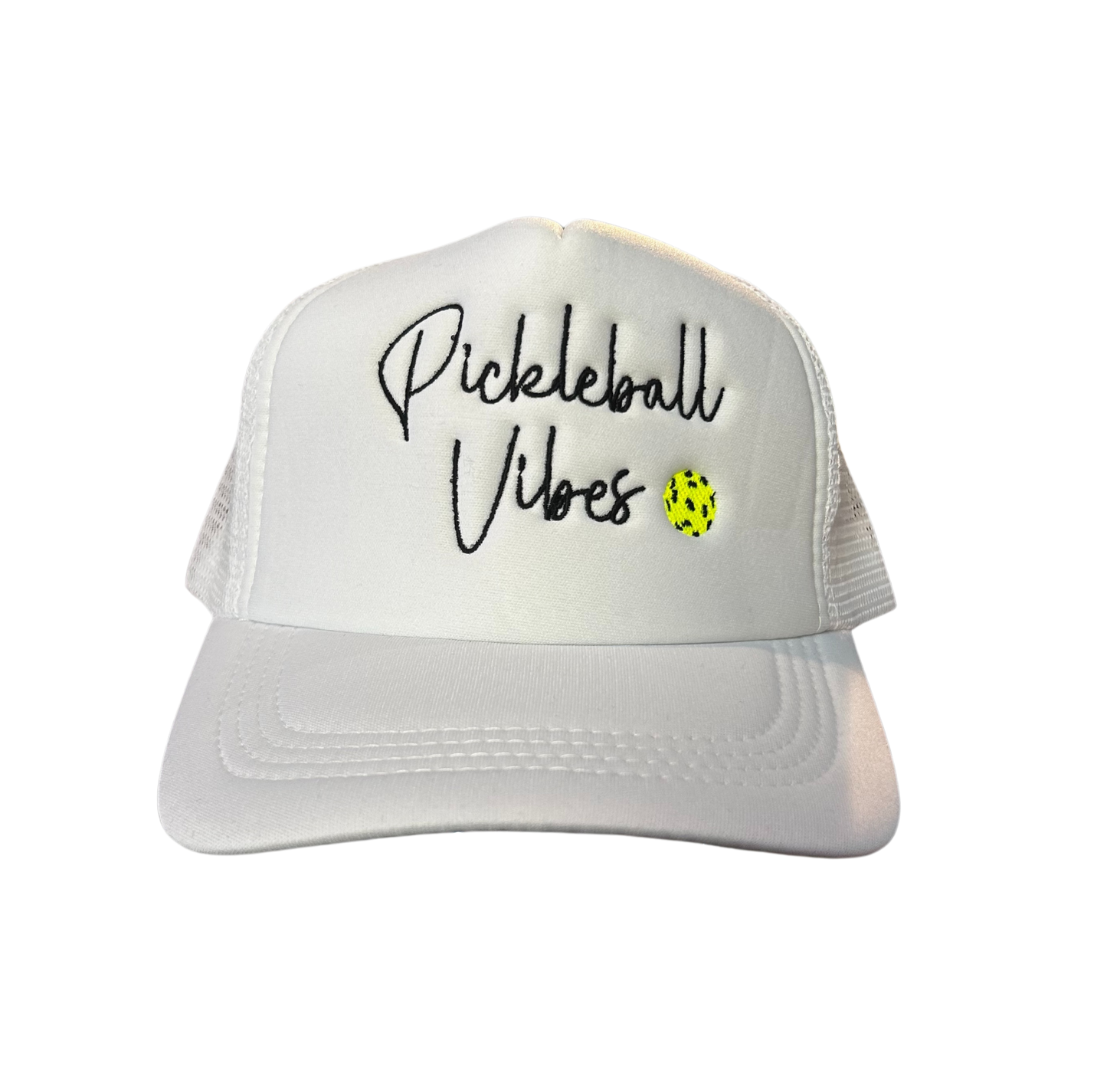 Pickleball Vibes Embroidered Foam Trucker Cap