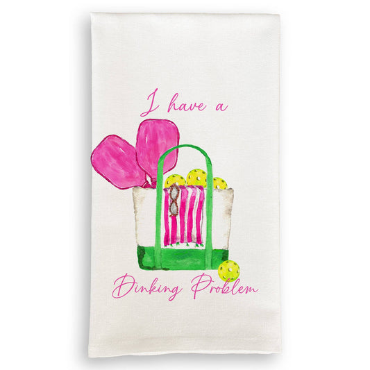 Dinking Problem Pickleball Dishtowel