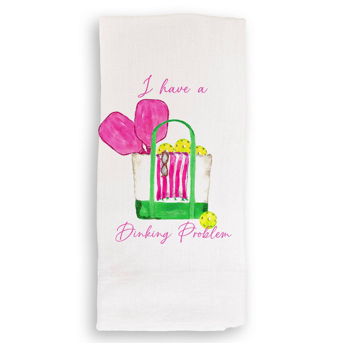 Dinking Problem Pickleball Dishtowel
