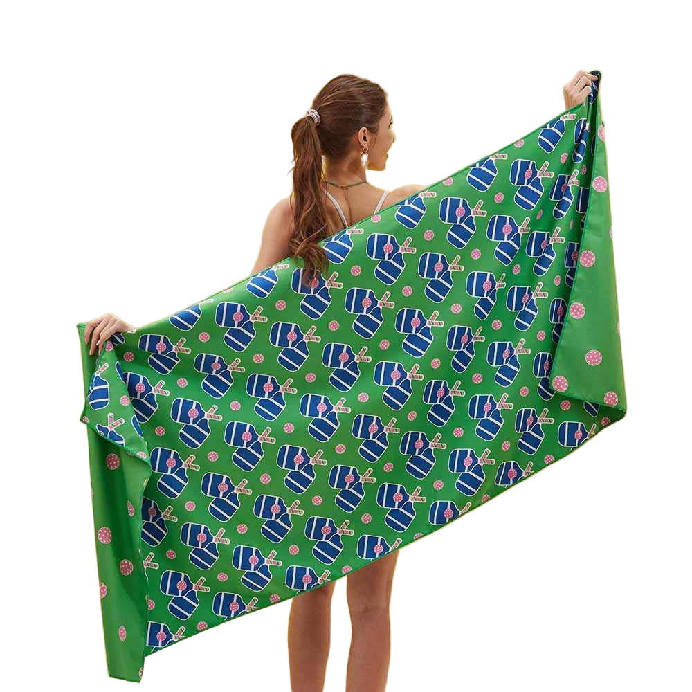 Sand-Resistant PICKLEBALL FUN Reversible Beach Towel
