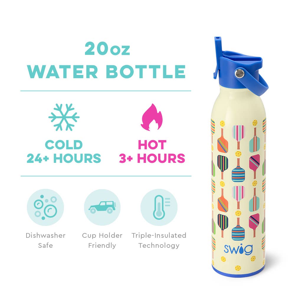 Swig Life Pickleball Flip + Sip Bottle (20oz)