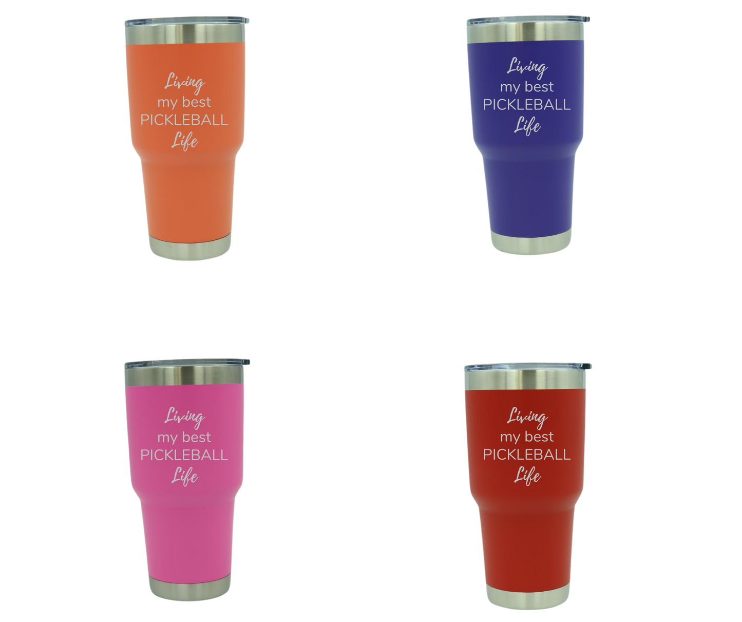 30 oz Engraved "Living my Best PB Life" Insulated Tumbler
