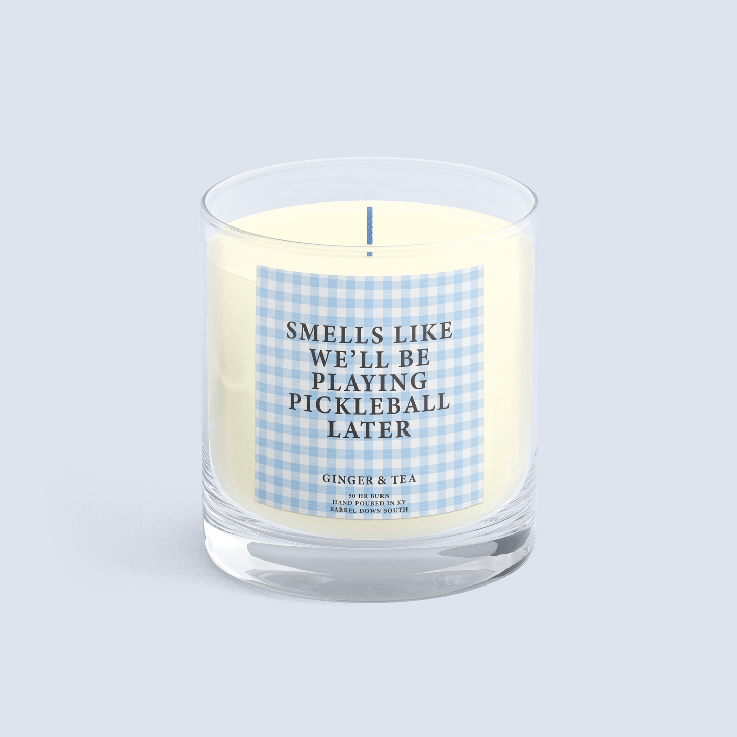 "Smells Like We'll Be Playing Pickleball Later" Candle - Ginger Tea