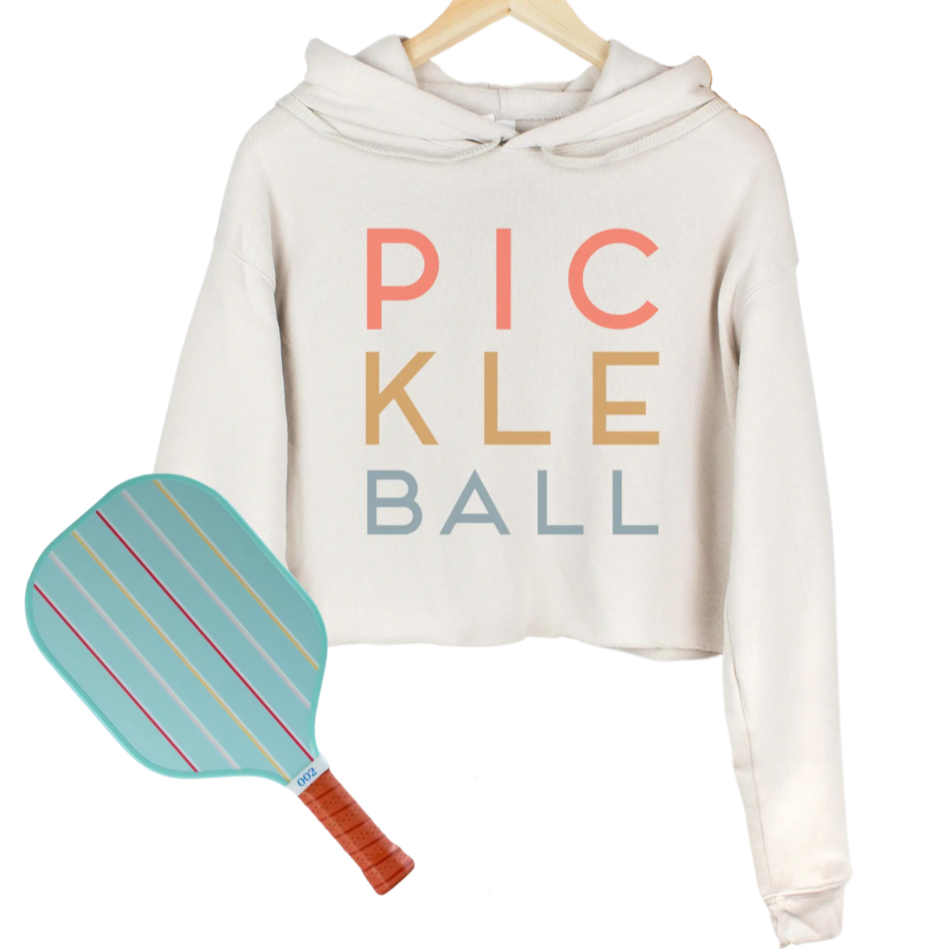 PIC-KLE-BALL Cropped Sweatshirt Hoodie