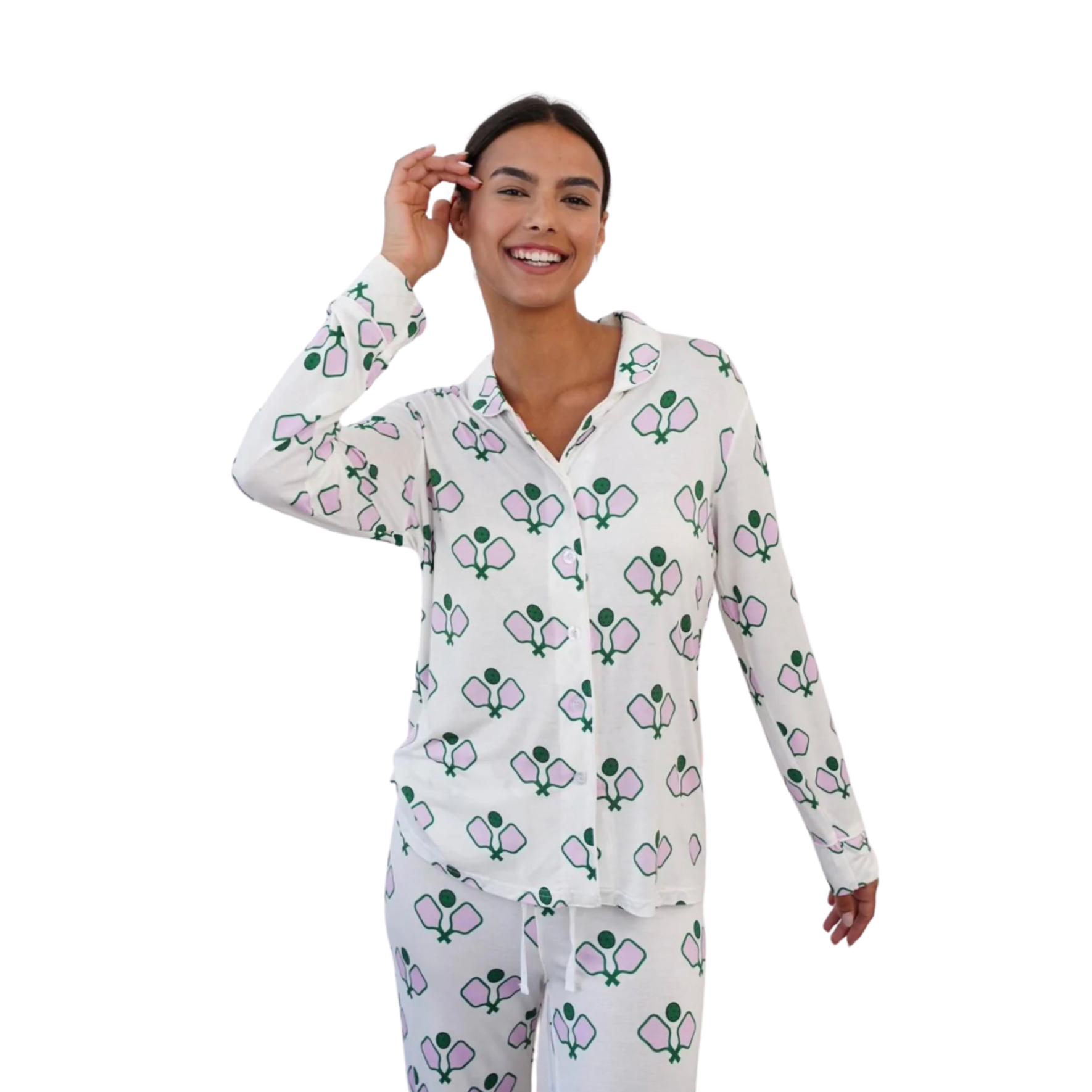 I Relish Pickleball Pajama Set Pickleball Player Gift, Polkadot Pajama,  Gift for Grandma, Retired, Snowbird Gift, Pickleballer, Sporty 