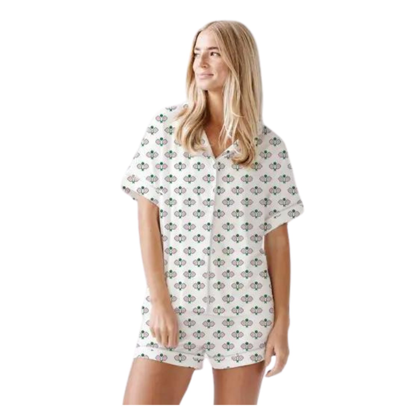 "Dreamin' of Pickleball" Toss Short Pajama Set
