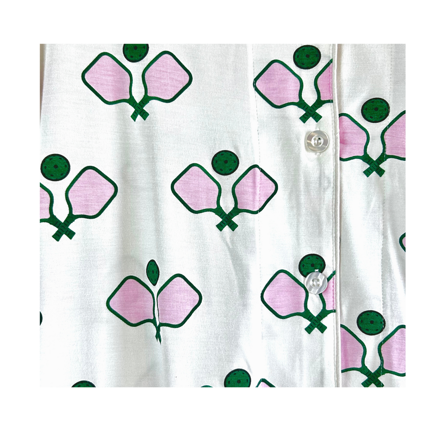 "Dreamin' of Pickleball" Toss Pajama Set - Long