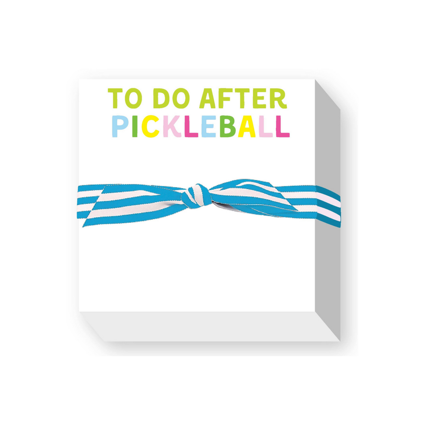 "TO DO AFTER PICKLEBALL" Chubby Notepad