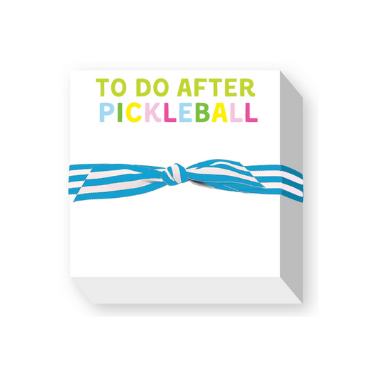 "TO DO AFTER PICKLEBALL" Chubby Notepad