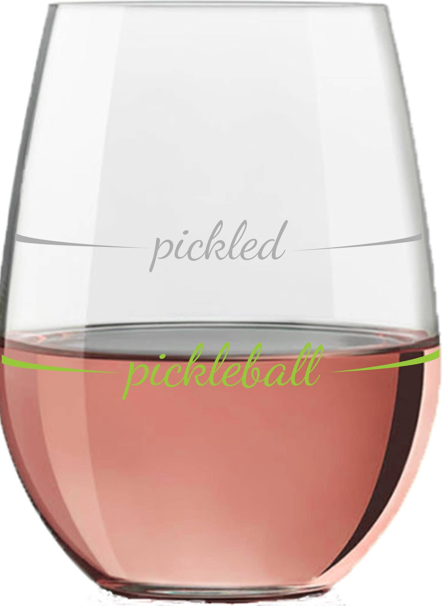 "Pickled" Stemless Wine Glass