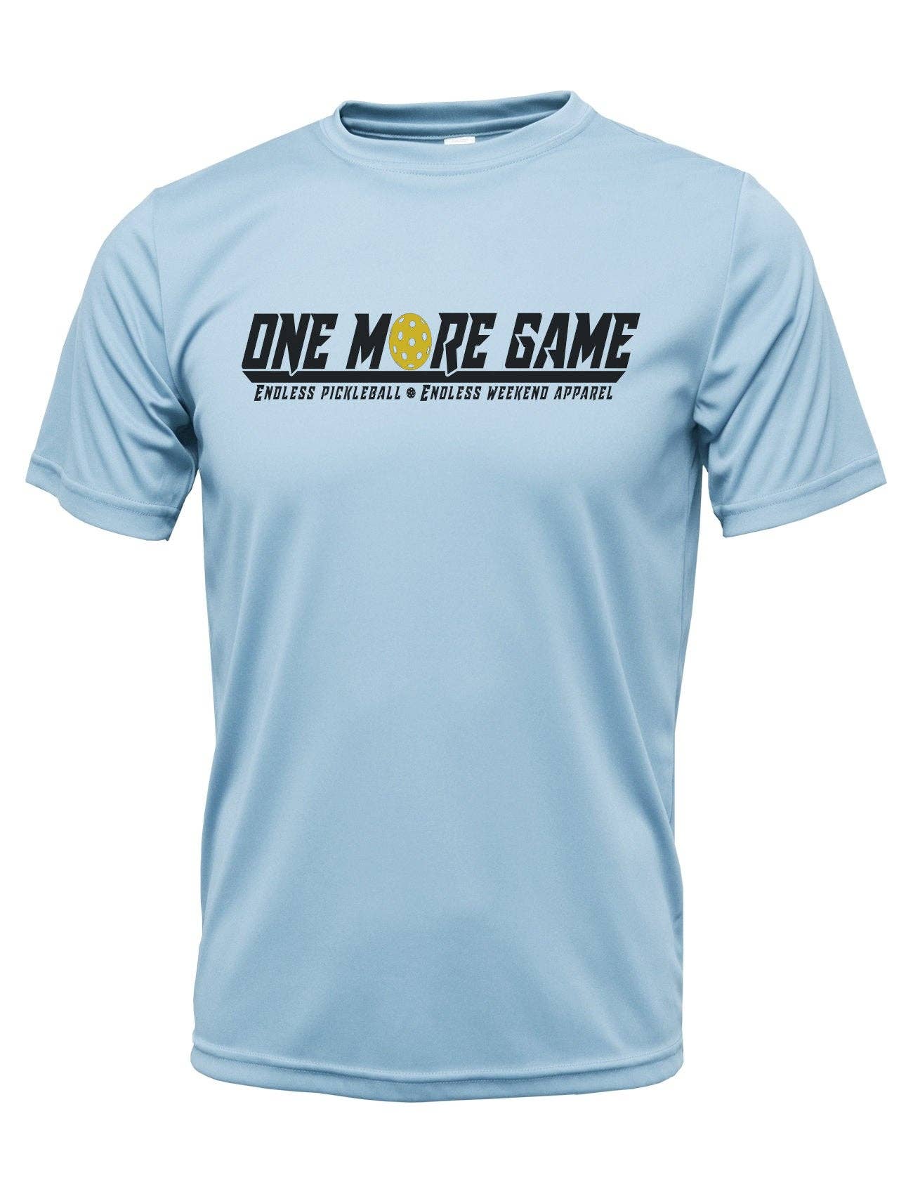 ONE MORE GAME Pickleball Performance Shirt - Light Blue