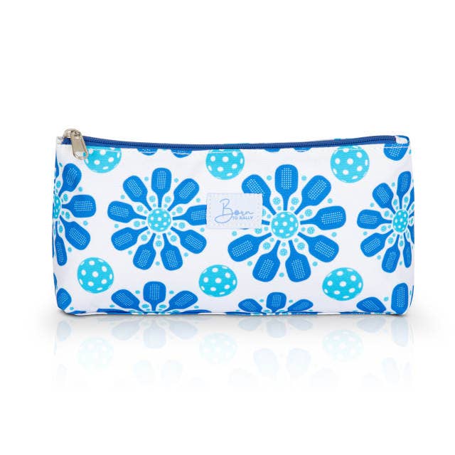 Pickleball Flower Power Cosmetic Bag