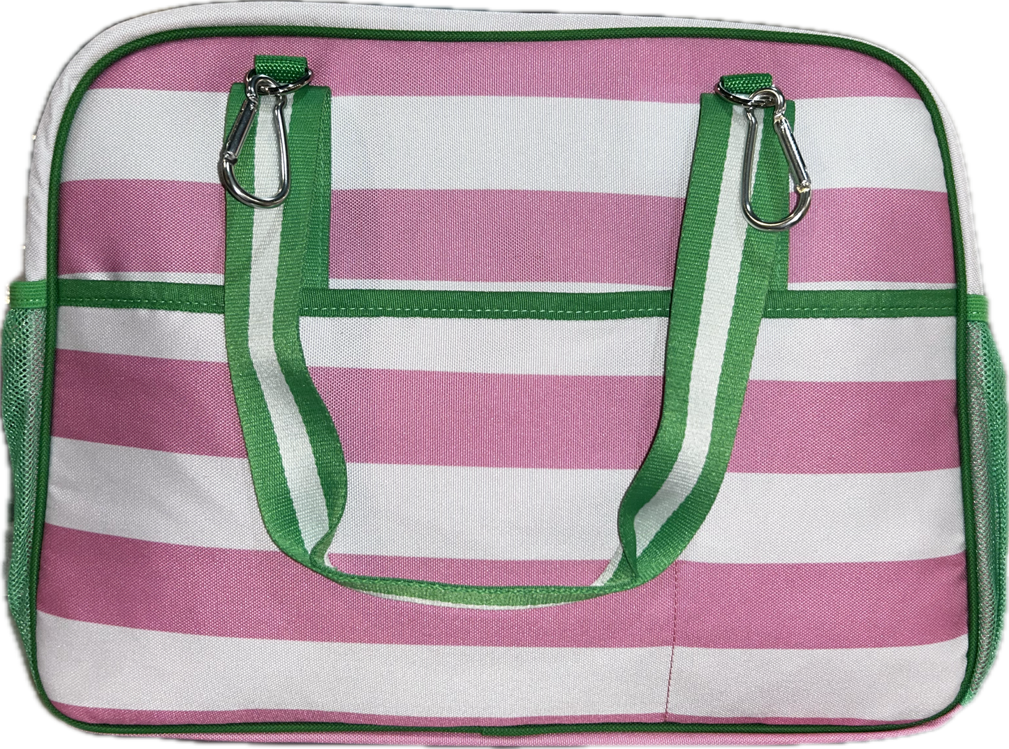 Pink and Green Canvas Pickleball Bag