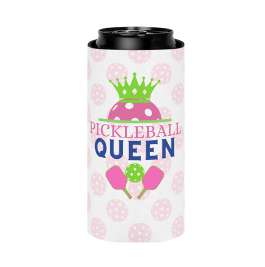 "PICKLEBALL QUEEN" 12oz Slim Can Cooler Sleeve (Copy)
