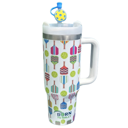 Pickleball 30oz Tumbler- Multi Paddle