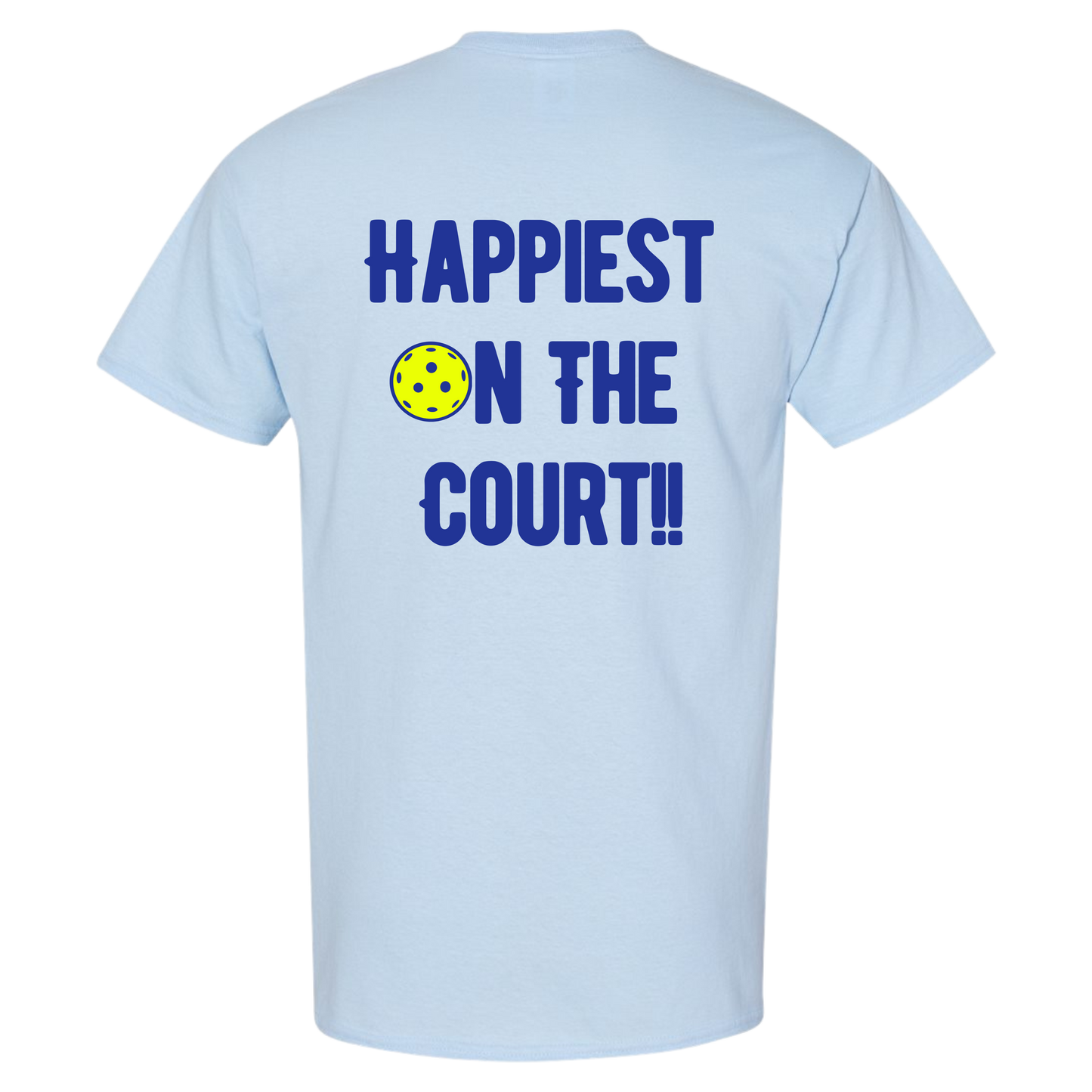 "Happiest On The Court" Cotton T-Shirt