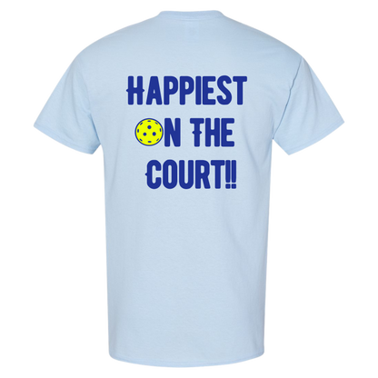 "Happiest On The Court" Cotton T-Shirt