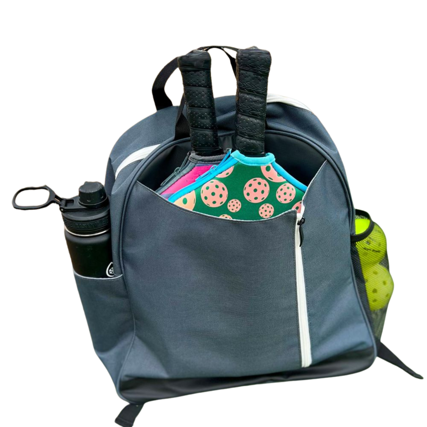 Pickle Bags™ Weather-Resistant Pickleball Backpack - Gray