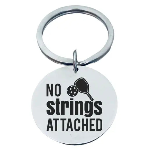 No Strings Attached Pickleball Key Ring