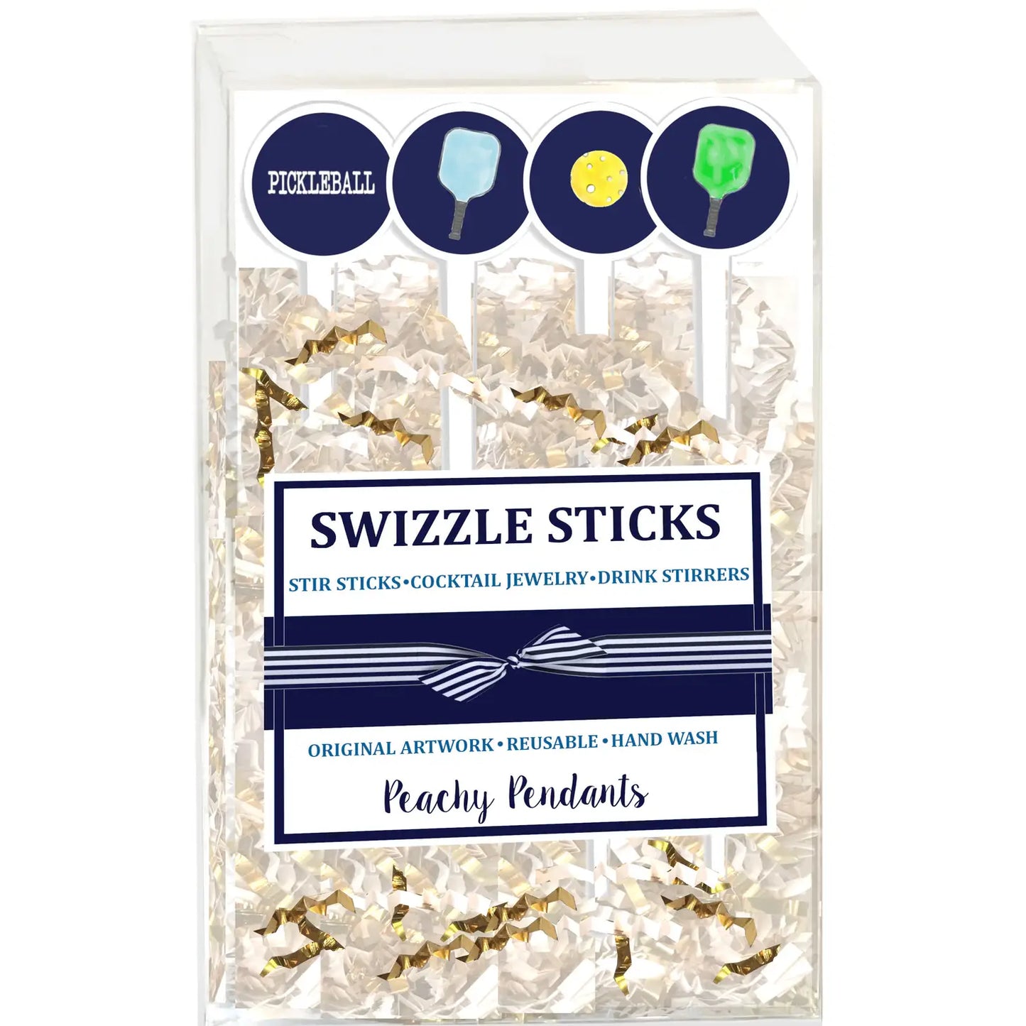 Pickleball Swizzle Stir Sticks