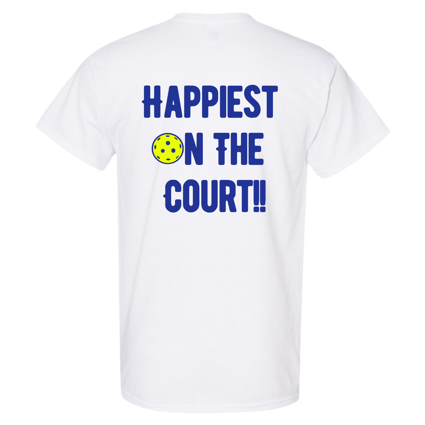 "Happiest On The Court" Cotton T-Shirt