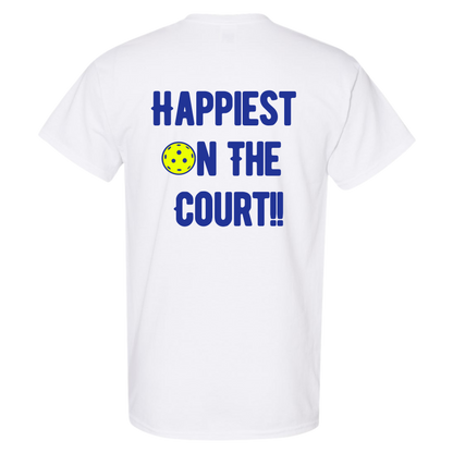 "Happiest On The Court" Cotton T-Shirt