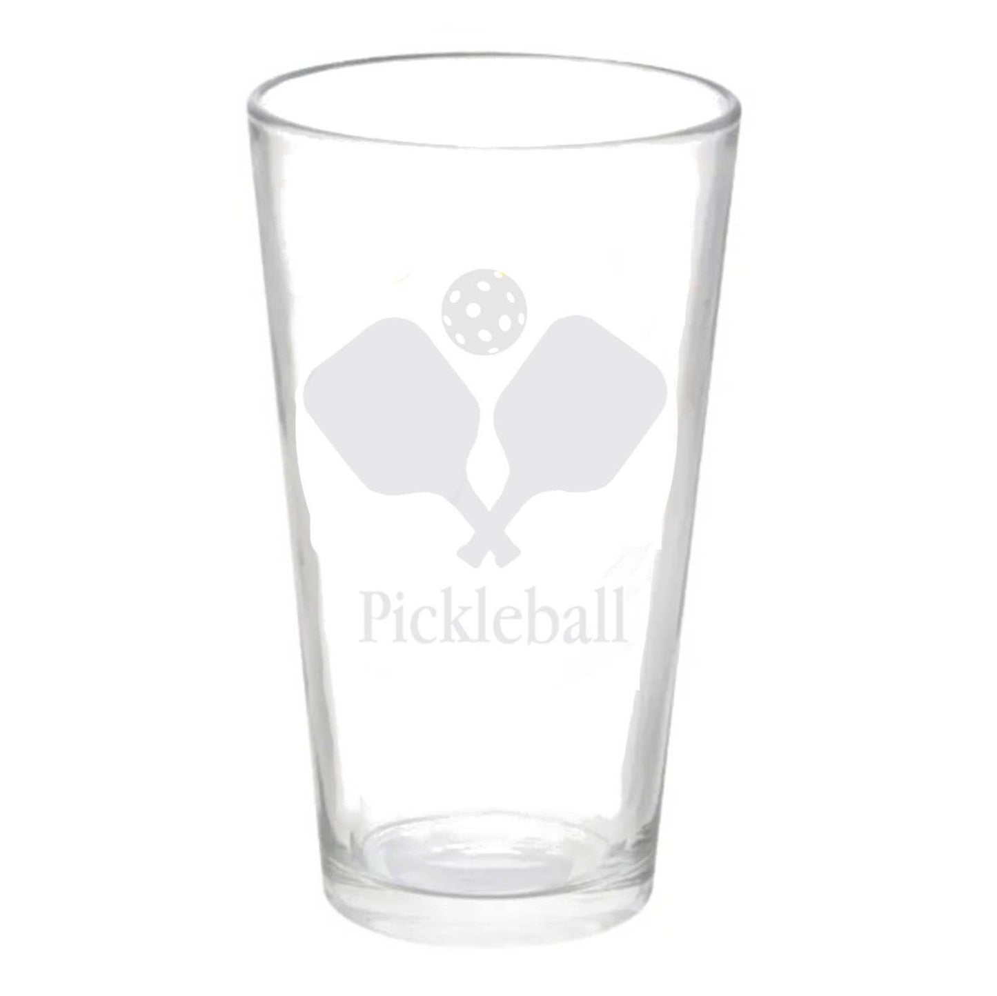 16oz Pickleball Beer Pint Glass