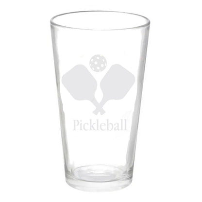 16oz Pickleball Beer Pint Glass