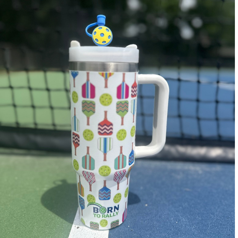 Pickleball 30oz Tumbler- Multi Paddle