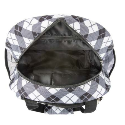 Premium Black Plaid Pickleball Bag
