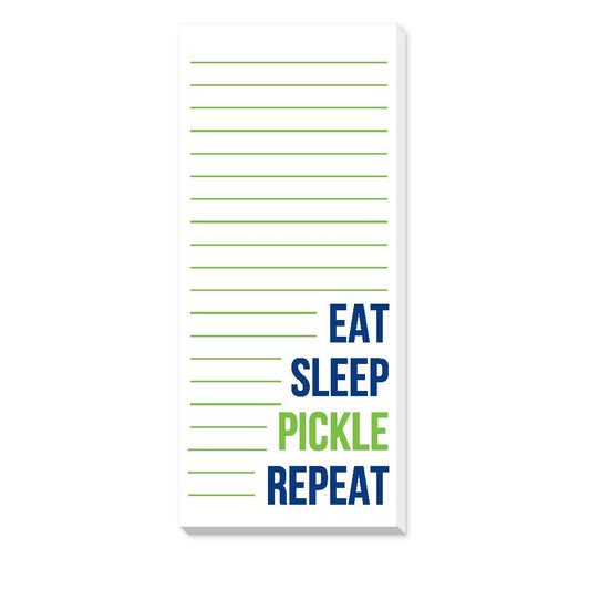 EAT SLEEP PICKLE REPEAT Skinny Notepad