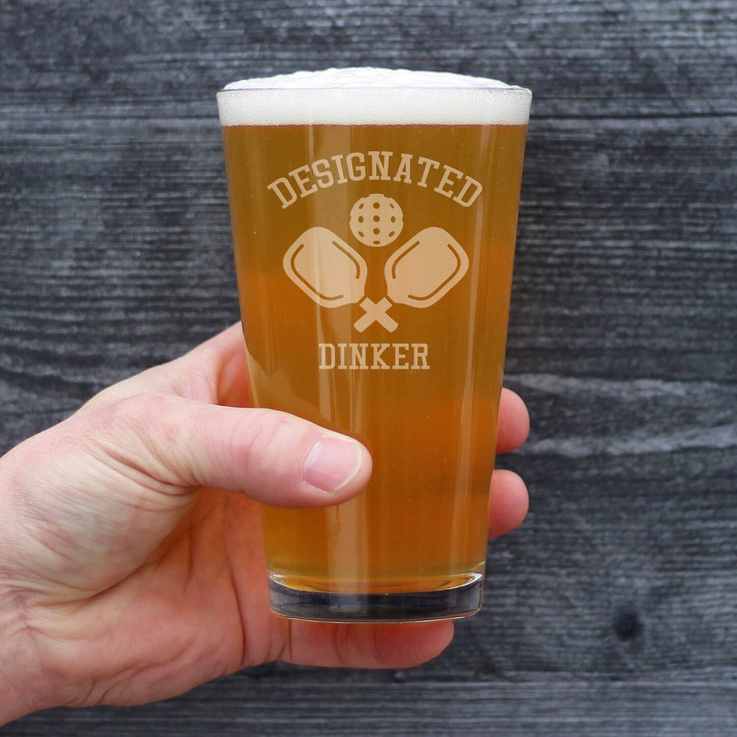 16oz Beer Pint Glass for Dinkers