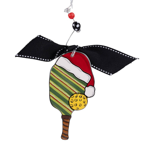 Pickleball Paddle Flat Ceramic Ornament