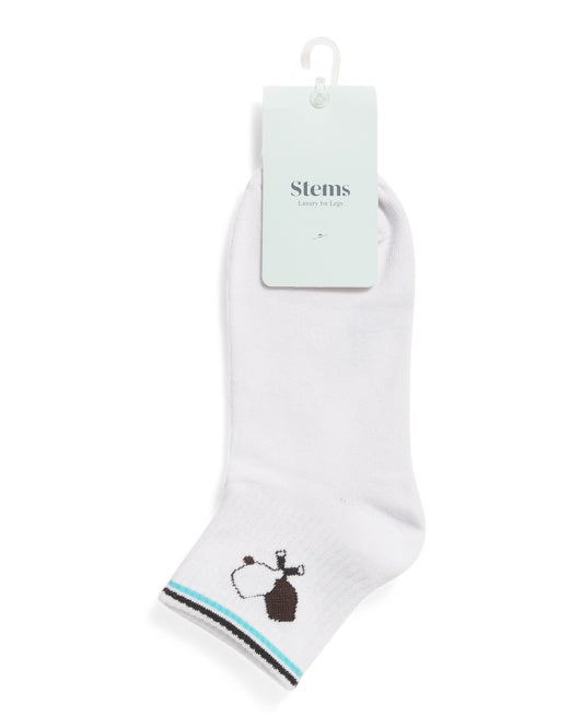 Paddle-Up Ankle Socks - Teal