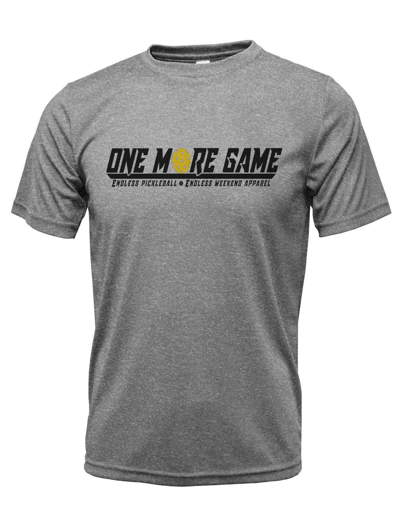 ONE MORE GAME Pickleball Performance Shirt - Gray