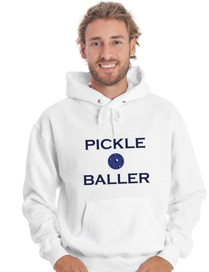 Unisex Hoodie Navy "Pickleballer" Sweatshirt