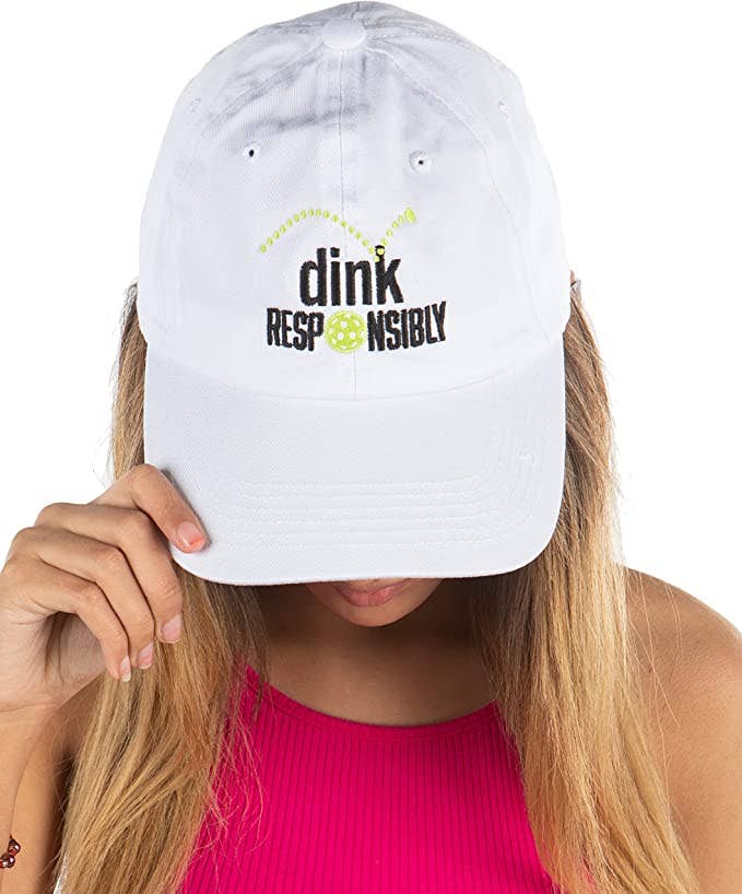 "Dink Responsibly" Pickleball Unconstructed Cap