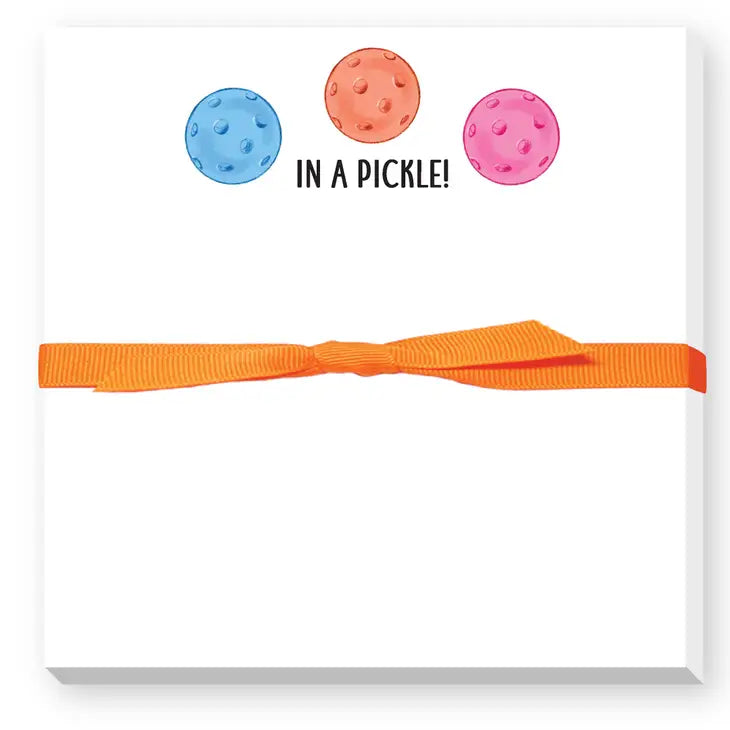 "IN A PICKLE" Pickleball Notepad