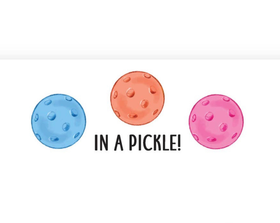 "IN A PICKLE" Pickleball Notepad