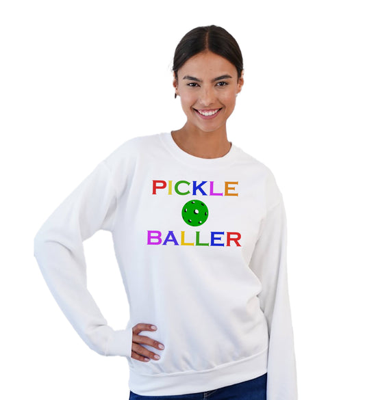 Rainbow Pickleball Sweatshirt